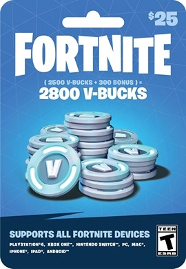 Free Fortnite Gift Card $25