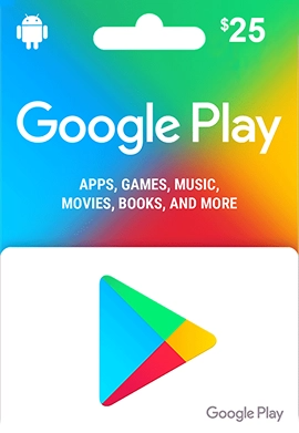 Free Googleplay Gift Card $25