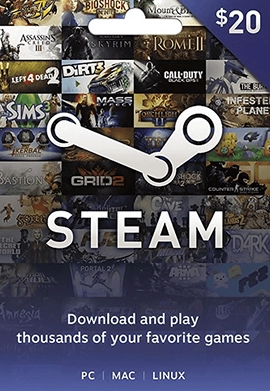 Free Steam Gift Card $20